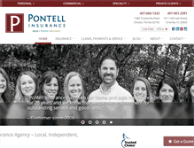 Tablet Screenshot of pontellinsurance.com